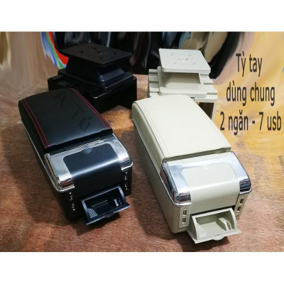 Vinfast Fadil Hộp Tỳ Tay Dành Cho Xe Vinfast Fadil 2019 2020- có cổng cắm USB màu đen