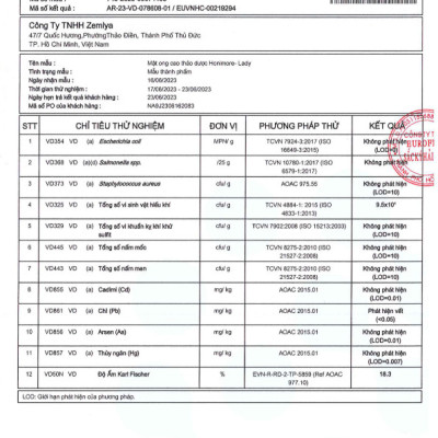 Combo Mật ong cao thảo dược Lady Honimore 310g/chai tặng 1 chai mật ong Hoa Vải Thiều Honimore 360g/chai