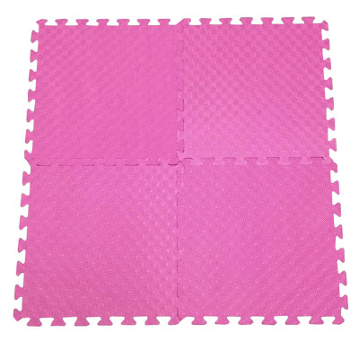 Bộ 4 tấm Thảm xốp lót nền nhà ECOBABY, thảm xốp chống va đập, không thấm nước đạt tiêu chuẩn Mỹ và Châu Âu - kích thước 1 tấm 50x50cm, độ dày 1cm - màu hồng