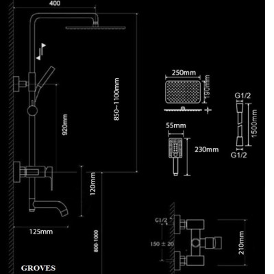 Sen cây tắm nhiệt độ GS7535