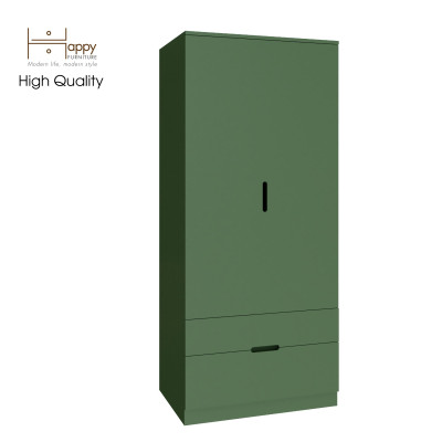 [Happy Home Furniture] MOLLY, Tủ quần áo 2 cánh mở - 2 ngăn kéo, 76cm x 54cm x 176cm ( DxRxC), TCM_107