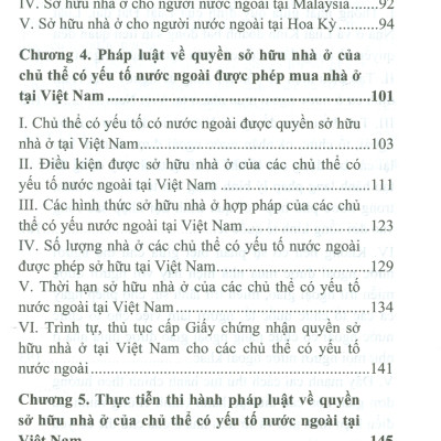 Quyền Sở Hữu Nhà Ở Của Chủ Thể Có Yếu Tố Nước Ngoài Tại Việt Nam (Sách chuyên khảo)