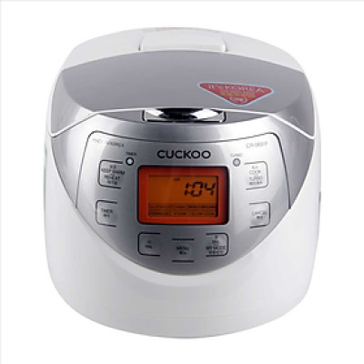 Nồi cơm điện tử Cuckoo CR-0631F/WHSIVNCV 1.08L màu trắng bạc, Hàng chính hãng, xuất xứ Hà Quốc
