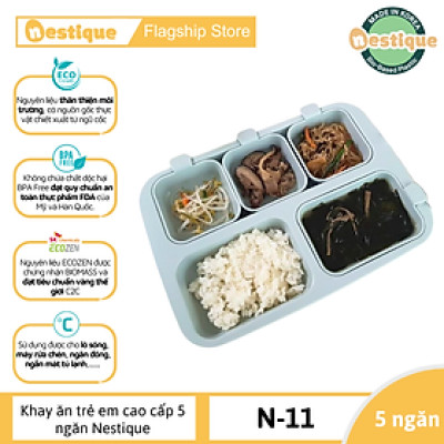 Khay Ăn Trẻ Em Nestique N-11 Cao Cấp 5 Ngăn