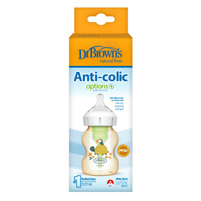 [ WB51620 ] Bình sữa tùy chọn cổ rộng nhựa PPSU 150ml Dr.Brown