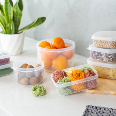 Combo 3 Hộp Đựng thực Phẩm Hình Vuông Hokkaido Nhiều Cỡ Xuất Nhật - Hàng Chính Hãng ( Tặng kèm khăn lau đa năng pakasa) Giao màu ngẫu nhiên