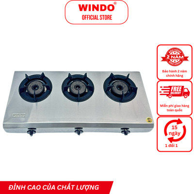 Bếp Khè Công Nghiệp 3 Lò WINDO - 38SI - Hàng Chính Hãng - Bảo Hành 2 Năm