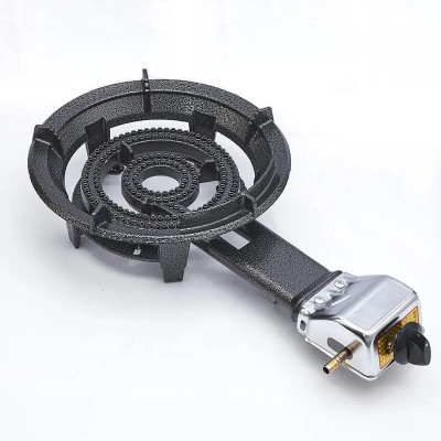 Combo Bếp Gas Công Nghiệp Chuyên Dụng Hầm Chiên Kho OWANI WN-280C Sơn Tĩnh Điện Loại To 5 Chân Kèm Van Dây - Hàng Chính Hãng