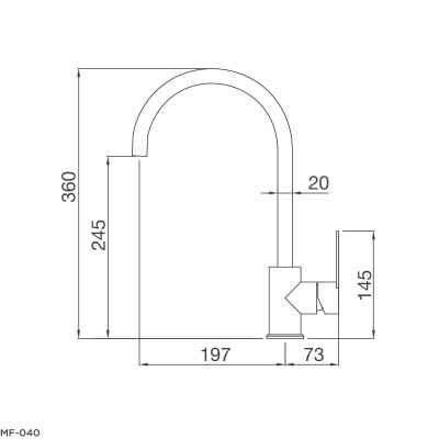Vòi chậu rửa chén Malloca MF-040 - Hàng Chính Hãng