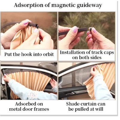 Rèm che nắng ô tô VinFast Lux A2.0 Vải lụa mềm gắn nam châm Cao Cấp