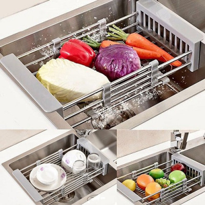 Combo chậu rửa bát 1 hố inox sus304 Valenza 6045, vòi rửa bát dây rút 02, xả chậu, rổ, bình xà phòng