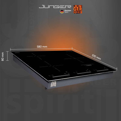 Bếp ba điện 2 từ 1 hồng ngoại Junger CEJ-300-IIF | Công suất 5400W | Bảo hành 3 năm hàng chính hãng