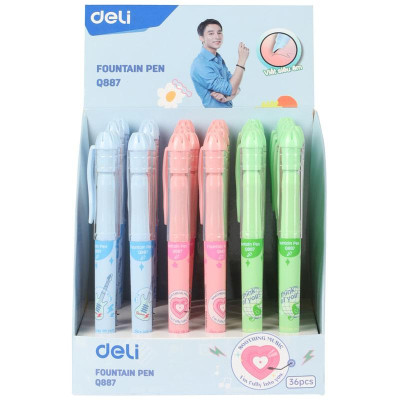 Bút Máy Nhựa Deli 0.5 mm - Phiên Bản Sơn Tùng M-TP Giới Hạn - Deli Q887 - Màu Hồng