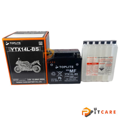 Bình Ắc Quy Toplite YTX14L-BS Cho Harley Davidson 883 1200 Chính Hãng Bảo Hành 6 Tháng
