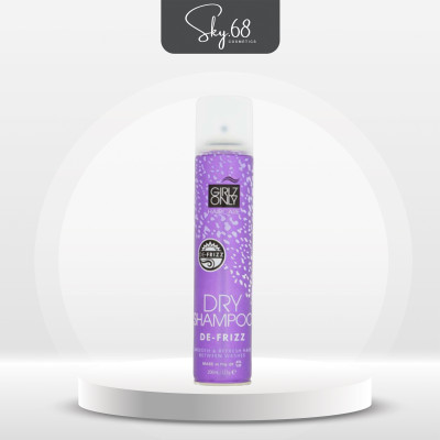 Dầu Gội Khô Giúp Tóc Sạch Gàu Và Bồng Bềnh Girlz Only For De-Frizz 200ml - Tím