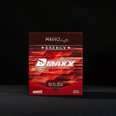DMAXX thức uống bổ sung vitamin năng lượng không đường DAMODE 6 gói dùng thử màu đỏ