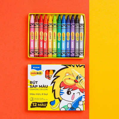 Sáp Màu Colokit CR-C016 - 12 Màu