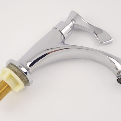 Vòi lavabo lạnh Eurolife EL-115 (Trắng bạc)