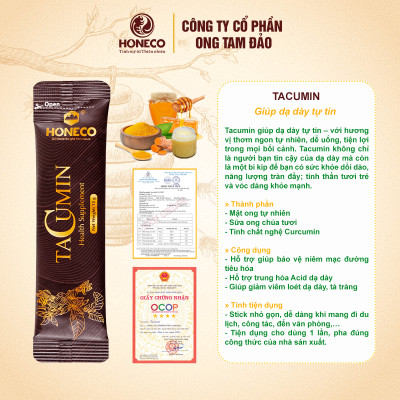 Nghệ mật ong Tacumin HONECO 15 gói x 15g