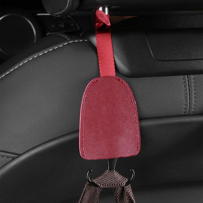 Móc Hợp Kim Bọc Da Cao Cấp, Treo Đồ Gắn Sau Lưng Ghế Ôtô, Treo Đồ Tiện Dụng Nhỏ Gọn, Gọn Gàng Trong Xe Hơi. TakyHome 9722