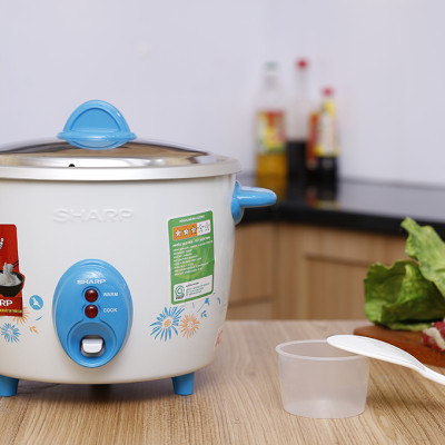 Nồi cơm nắp rời Sharp 1.5 lít KSH-D15V, Công suất 530W, Giao màu ngẫu nhiên - Hàng chính hãng