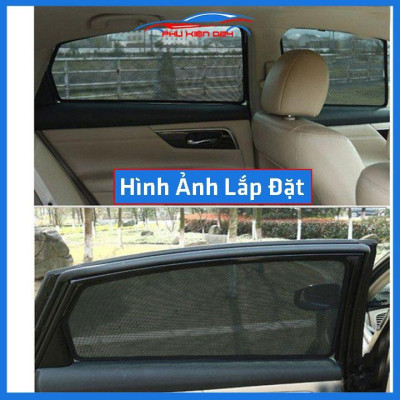 Bộ 4 rèm chắn nắng nam châm HRV khung cố định chống tia UV