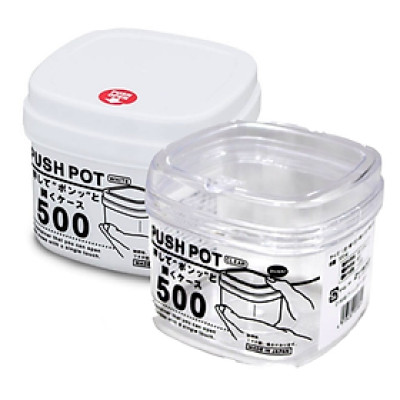 Combo 02 Hộp nhựa đựng thực phẩm Sanada Push Pot - Hàng nội địa Nhật Bản