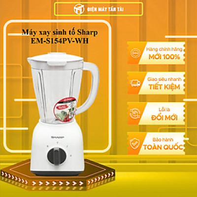 EM-S154PV-WH - MÁY XAY SINH TỐ SHARP EM-S154PV-WH - Hàng chính hãng