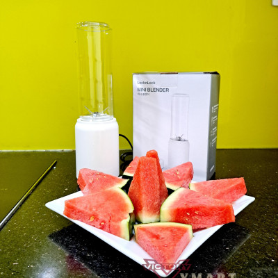 Máy Xay Sinh Tố Mini Blender Locknlock EJM433WHT (Model 2024), 220-240 V, 50/60 Hz, 150 W, 280 ml - Hàng Chính Hãng 