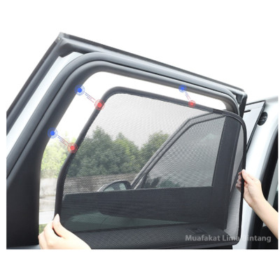 RÈM CHE NẮN XE VINFAST VF E34 LOẠI 2 RÈM CHẮN NẮNG NAM CHÂM CHO XE Ô TÔ, BỘ 4 TẤM, CÓ NAM CHÂM