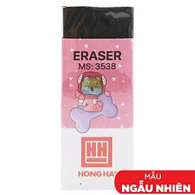 Gôm ECO Đen 4B Exam E02 - Hồng Hà 3538