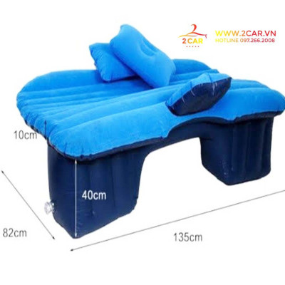 Đệm hơi ô tô, nêm hơi cho xe ô tô cao cấp, loại dày dặn, Tặng kèm bơm điện 2 gối và miếng vá dự phòng