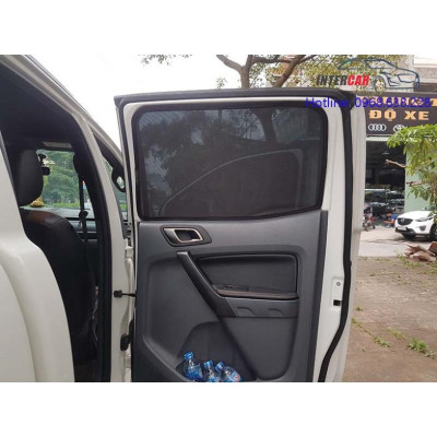 Bộ rèm chắn nắng vải lưới dành cho FORD RANGER 2016-2021 có gắn nam châm hút