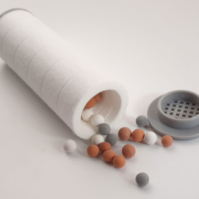 Bộ tay dây sen siêu tăng áp lõi lọc Vitamin- khoáng chất Eurolife EL-118SH (Trắng)