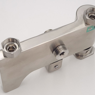 Bộ sen cây tắm đứng nóng lạnh Inox SUS 304 Eurolife EL-S920 (Trắng vàng)