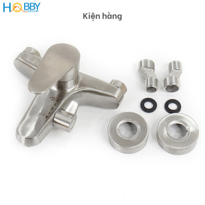 Củ sen nóng lạnh Inox 304 nút chuyển tiện dụng Hobby Home Decor CSNL1