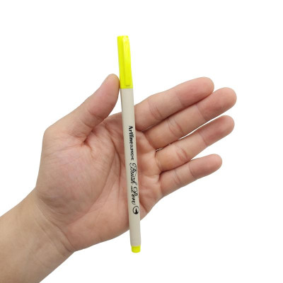Bút Lông Đầu Cọ Artline Supreme Brush Pen EPFS-F - Fluoro Yellow