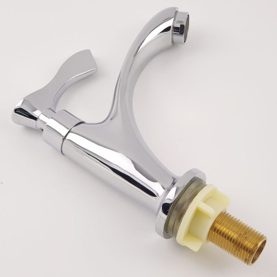 Vòi lavabo lạnh Eurolife EL-115 (Trắng bạc)