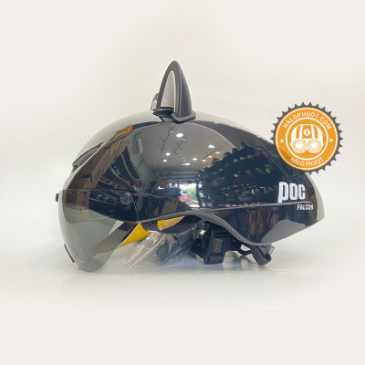 Nón POC Falcon Có Kính Đen Bóng