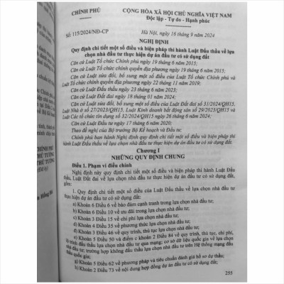 Sách Luật Đấu Thầu – Hệ Thống Những Văn Bản Quy Định Chi Tiết Thi Hành (V2474T)