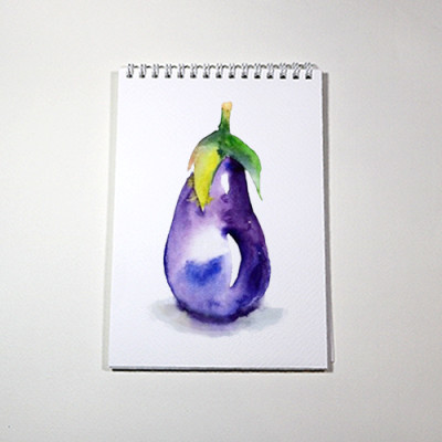 Sổ vẽ màu nước chuyên dụng A5 có vân, dòng cao cấp lên màu đẹp loang màu tự nhiên vẽ được cả chì, 15 tờ/cuốn chất giấy dày 300gsm nhập từ Ý không bị cong TIG373 Green Art - Hàng chính hãng