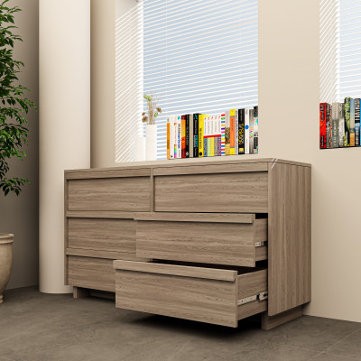 [Happy Home Furniture] MAVIS, Tủ đựng đồ 6 ngăn kéo , 150cm x 45cm x 82cm ( DxRxC), THK_145