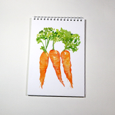 Sổ vẽ màu nước chuyên dụng A5 có vân, dòng cao cấp lên màu đẹp loang màu tự nhiên vẽ được cả chì, 15 tờ/cuốn chất giấy dày 300gsm nhập từ Ý không bị cong TIG373 Green Art - Hàng chính hãng