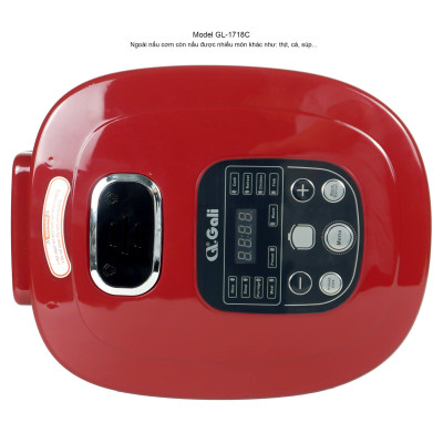Nồi Cơm Điện Gali GL-1718C. Dung tích 1,8L đa chức năng nấu như nấu Lẩu, Chè, Soup,... Hàng chính hãng, bảo hành 24 tháng