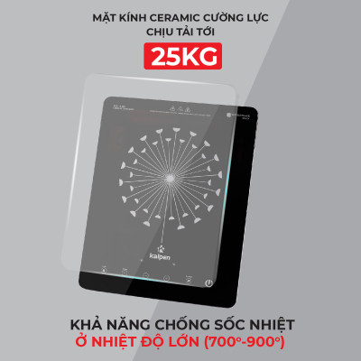Bếp điện từ đơn Kalpen IK1 công suất 2200W tặng Nồi lẩu Inox 30cm, bảo hành 2 năm - Hàng chính hãng