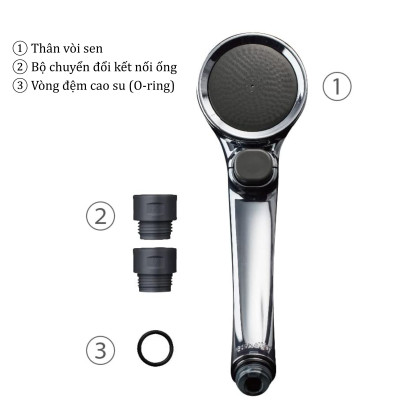 Vòi sen tắm mạ WT có nút dừng Takagi (JSB022MN)