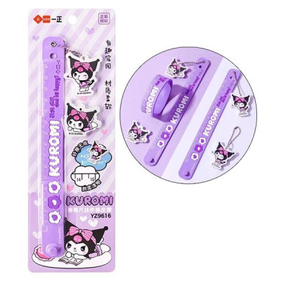 Thước Kẻ Kuromi 15 cm Kèm Gôm Tẩy - YZ9616