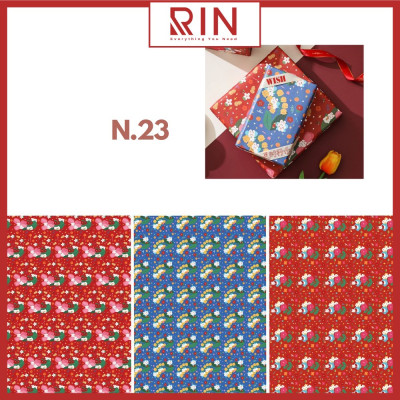 Giấy bọc sách vở / Giấy gói quà / giấy bao tập / giấy bao vở học sinh, sinh viên size A4, B5, A5 cao cấp – 24 cuốn 