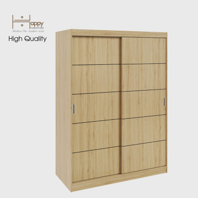 [Happy Home Furniture] RUNI, Tủ treo quần áo -  1m5 x 2m,  150cm x 60cm x 203cm ( DxRxC), TCL_004
