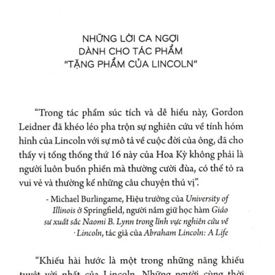 Tặng Phẩm Của Lincoln - VL